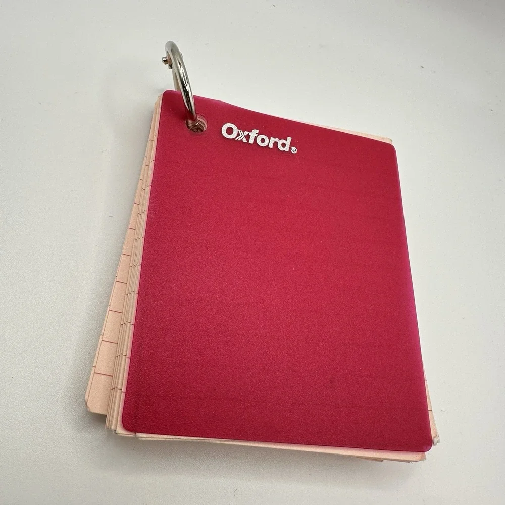 VTG‎ Mini Oxford Keychain Notebook Pad Paper Y2K 2000's 3
